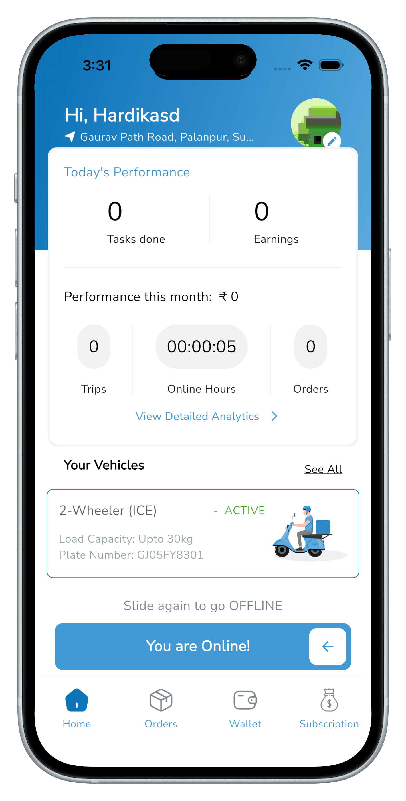 Bhaada — Cargo Logistics Platform — 02 — Driver App (Bhaada Buddy)