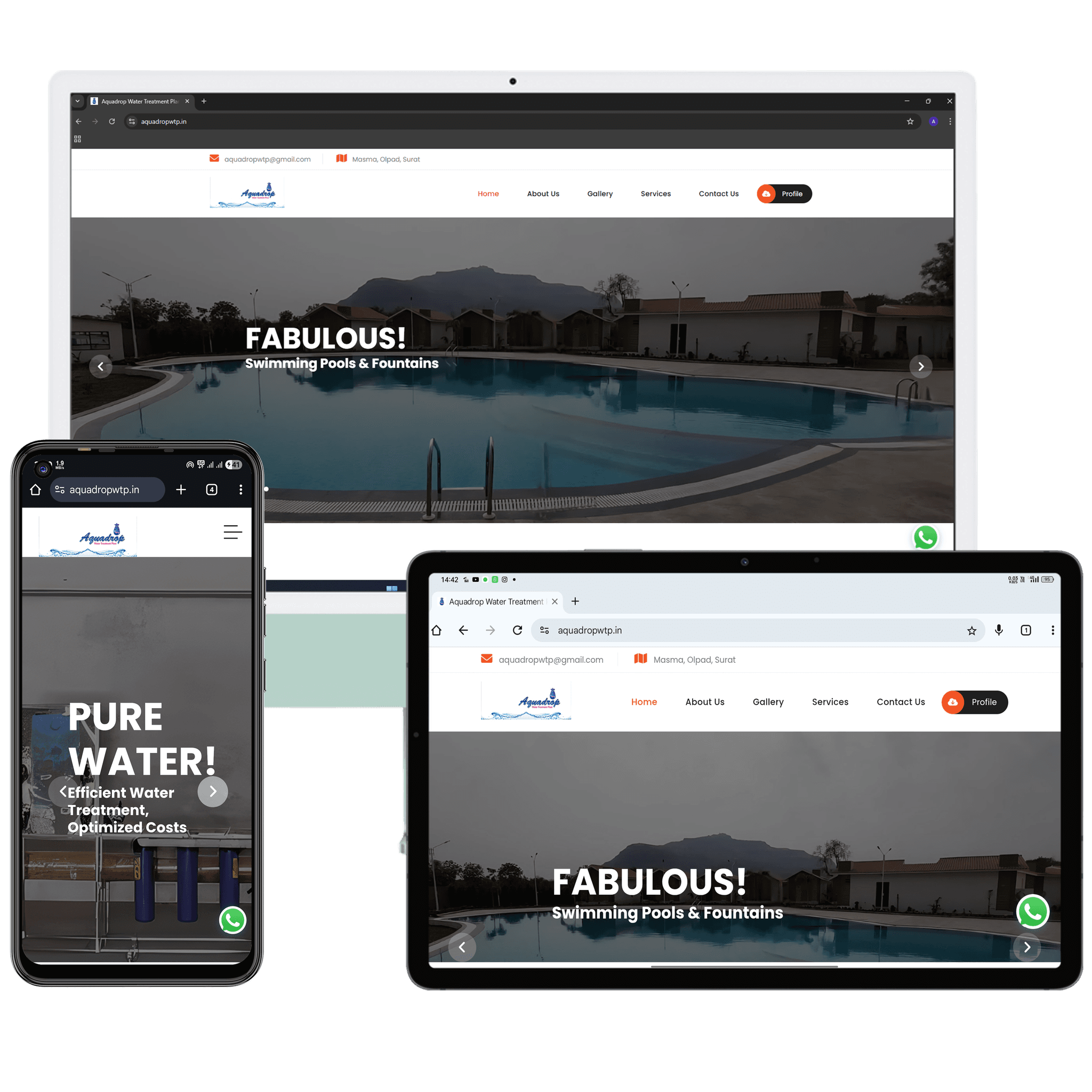 Aquadrop — Product Catalog & Lead Capture