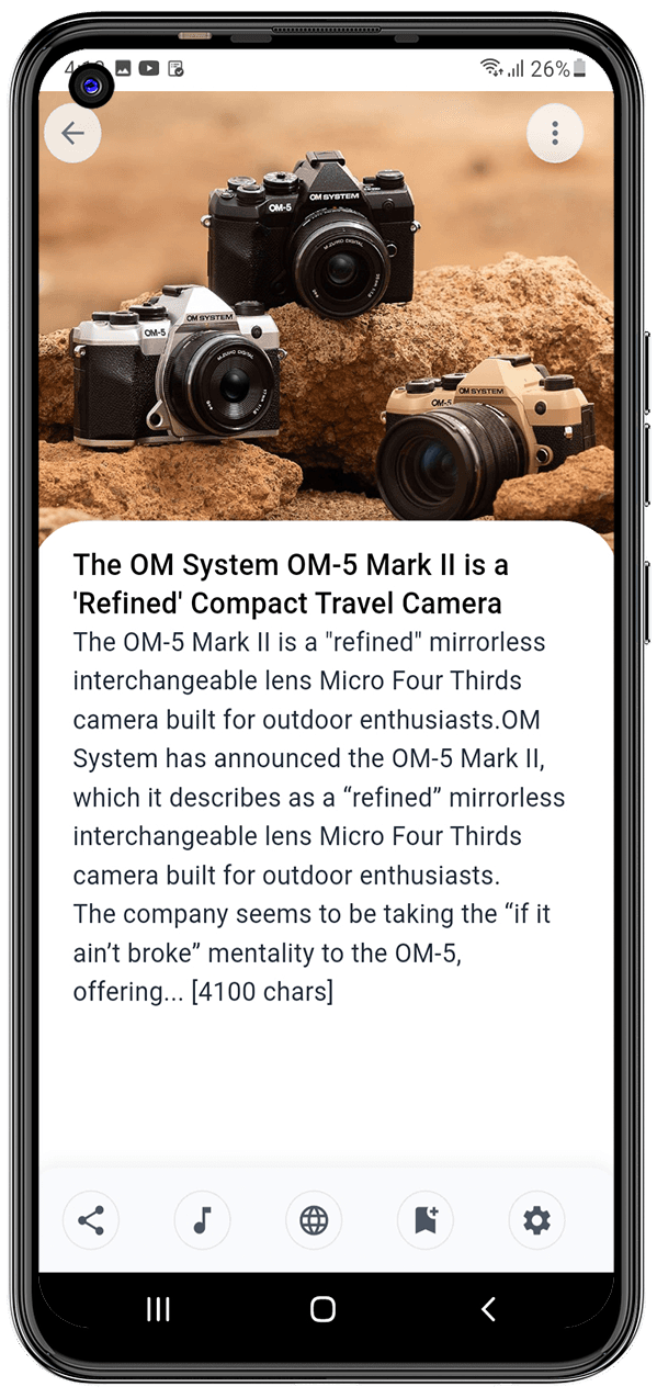 Article App — Offline Bookmarks
