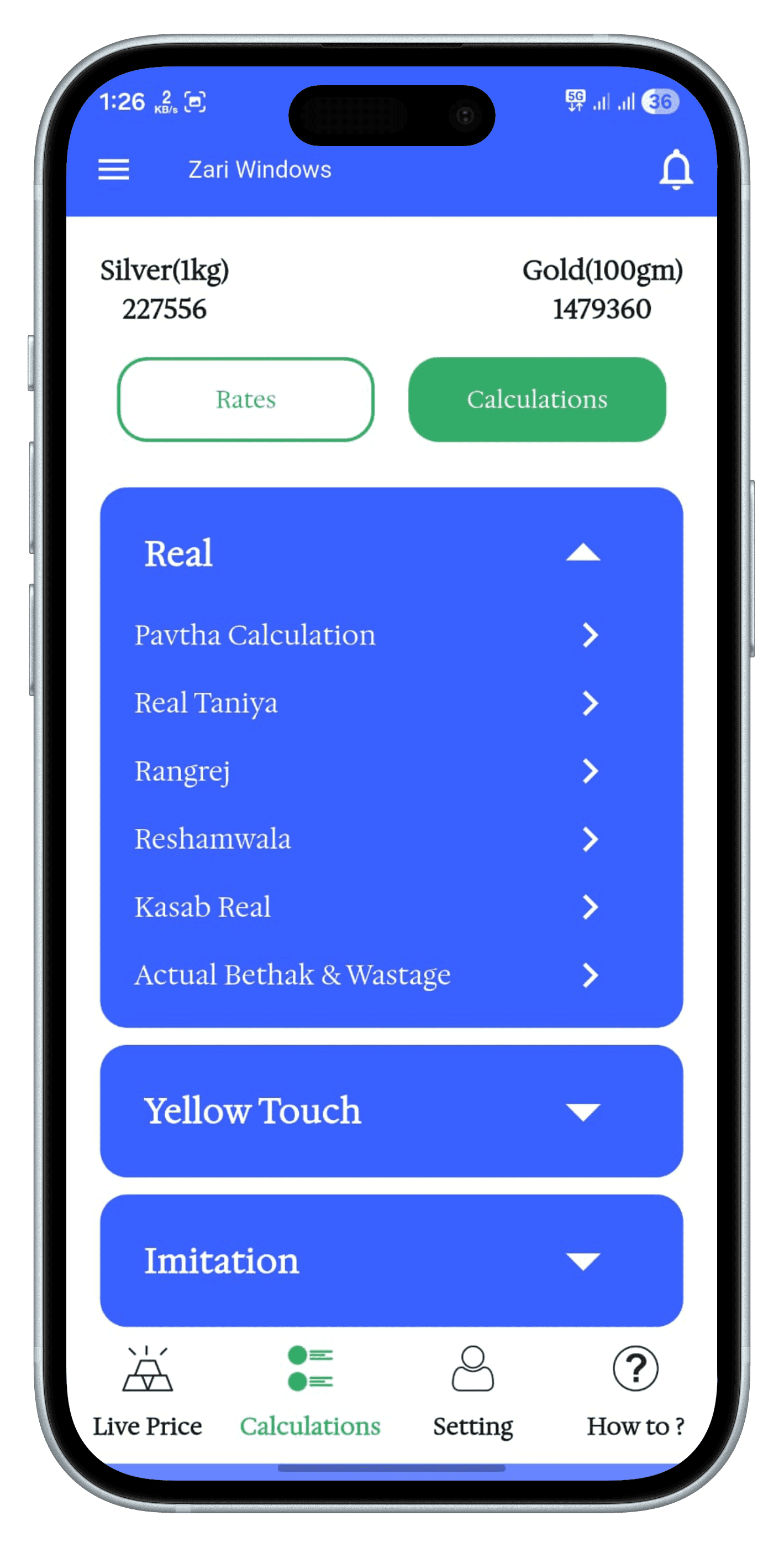 Zari Windows — 03 — Jari Calculators
