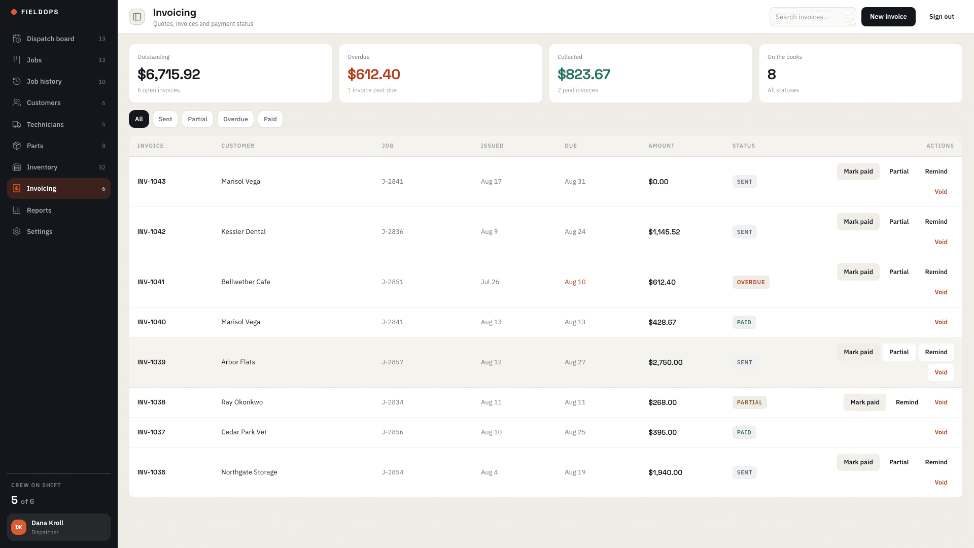 FieldOps — 04 — Quoting, Invoicing & Payments