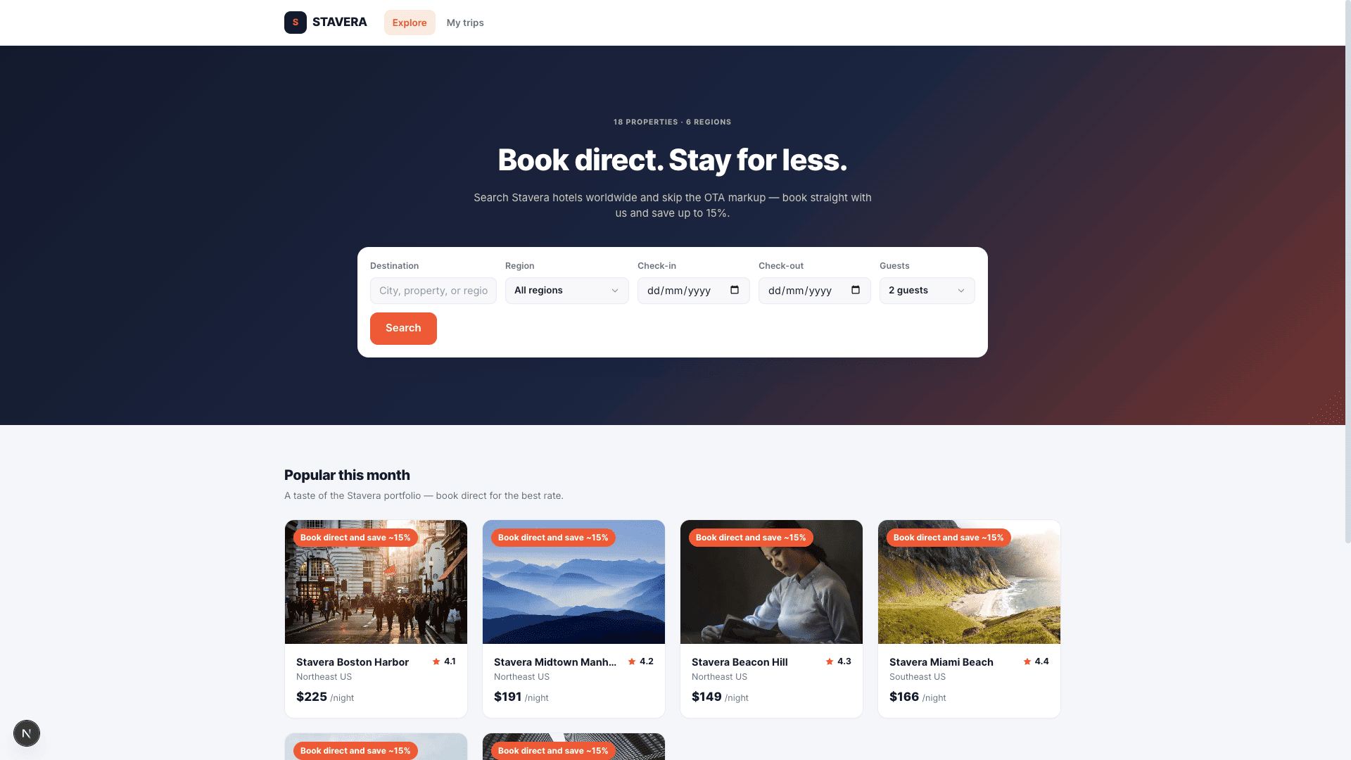 Stavera — 02 — Guest Website