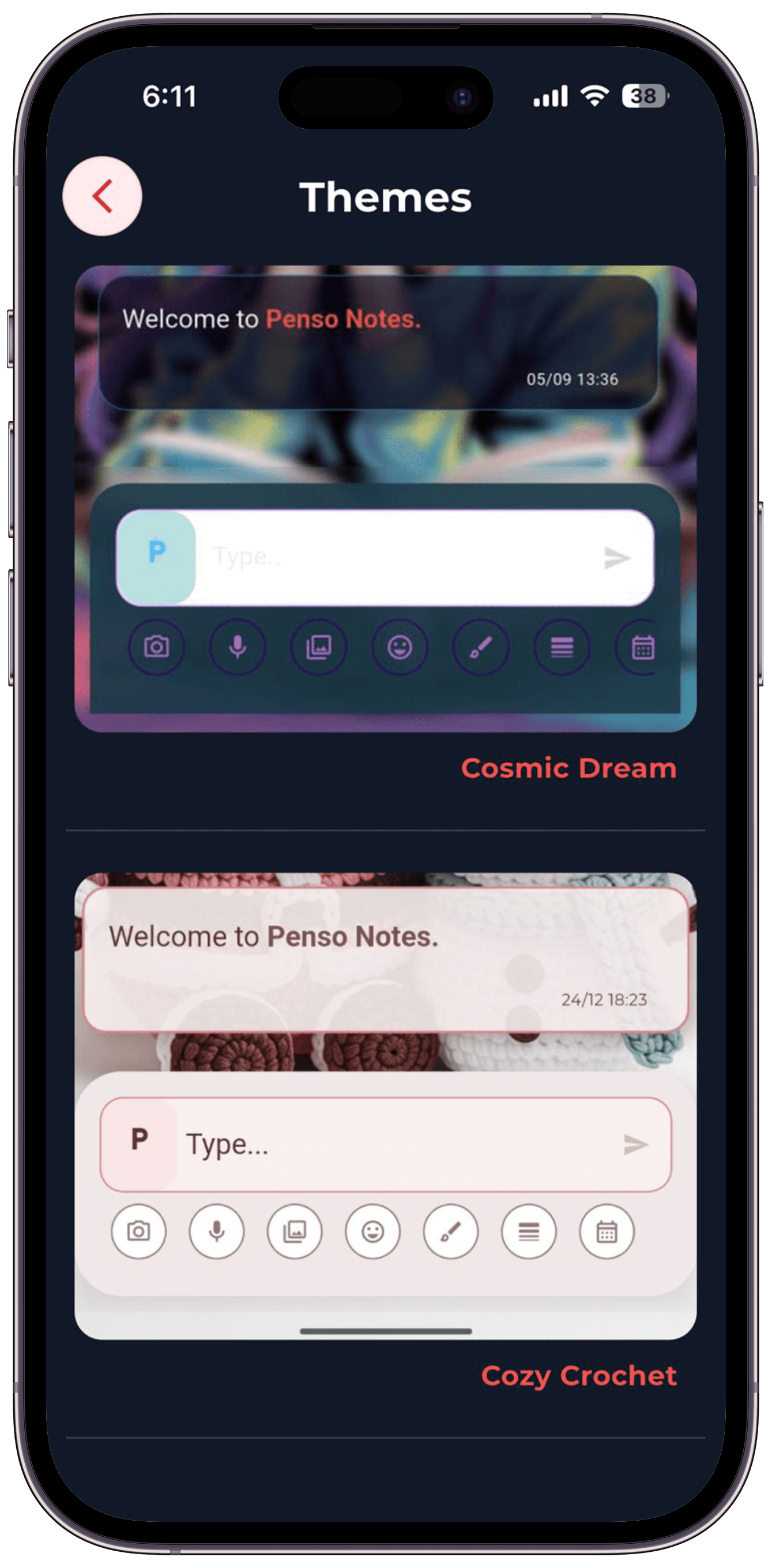 Penso Notes — 01 — Themes