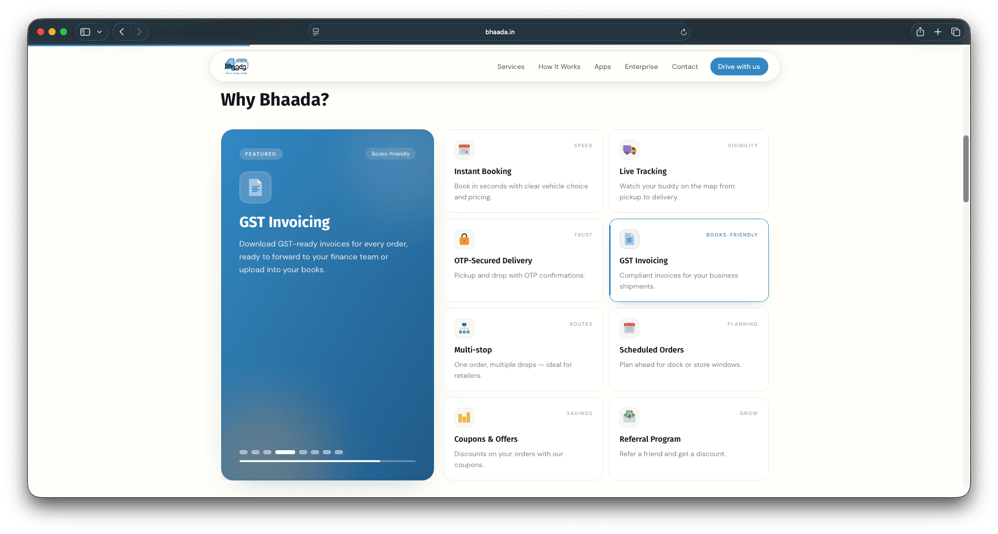 Bhaada — Cargo Logistics Platform