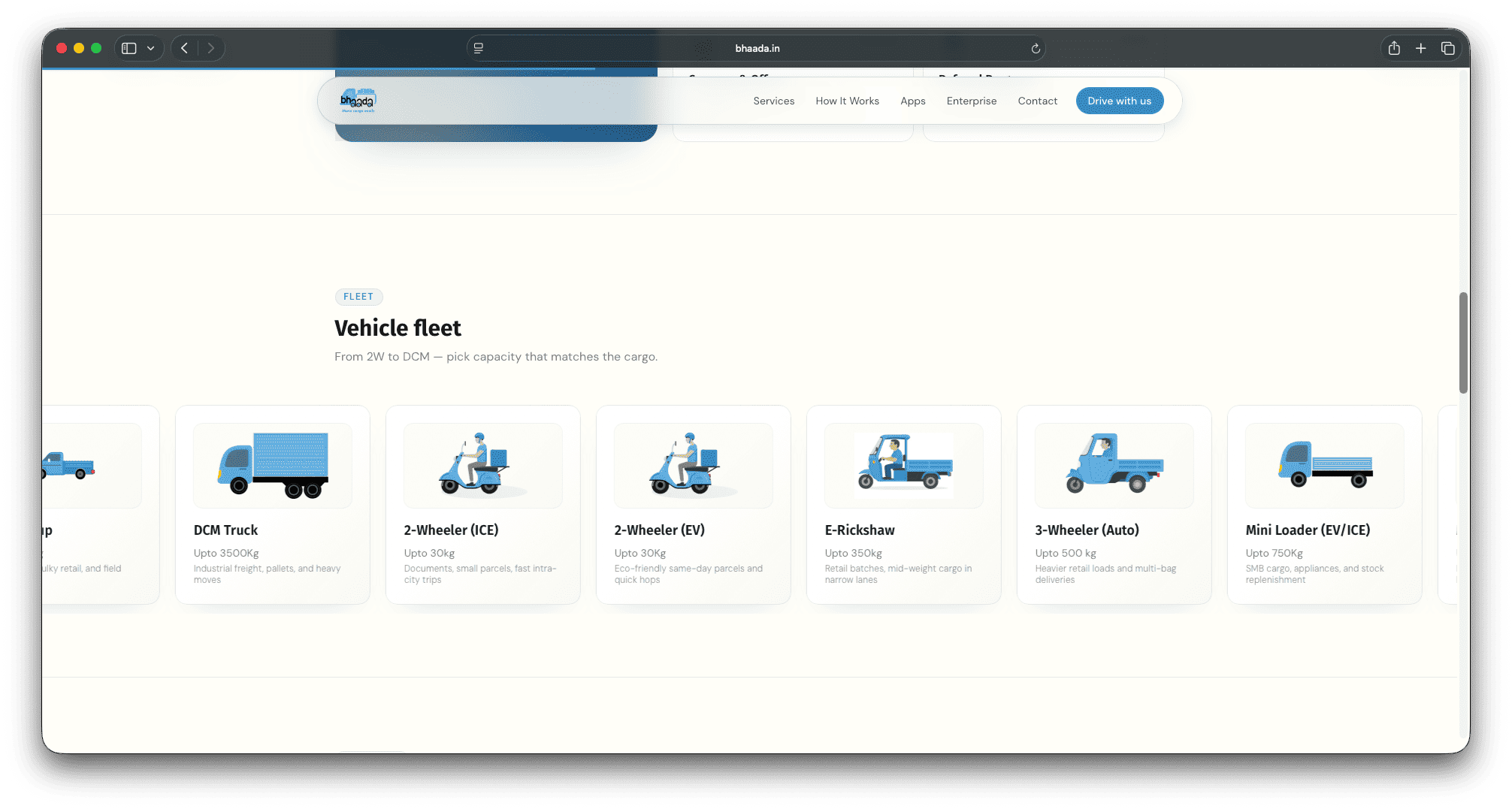 Bhaada — Cargo Logistics Platform