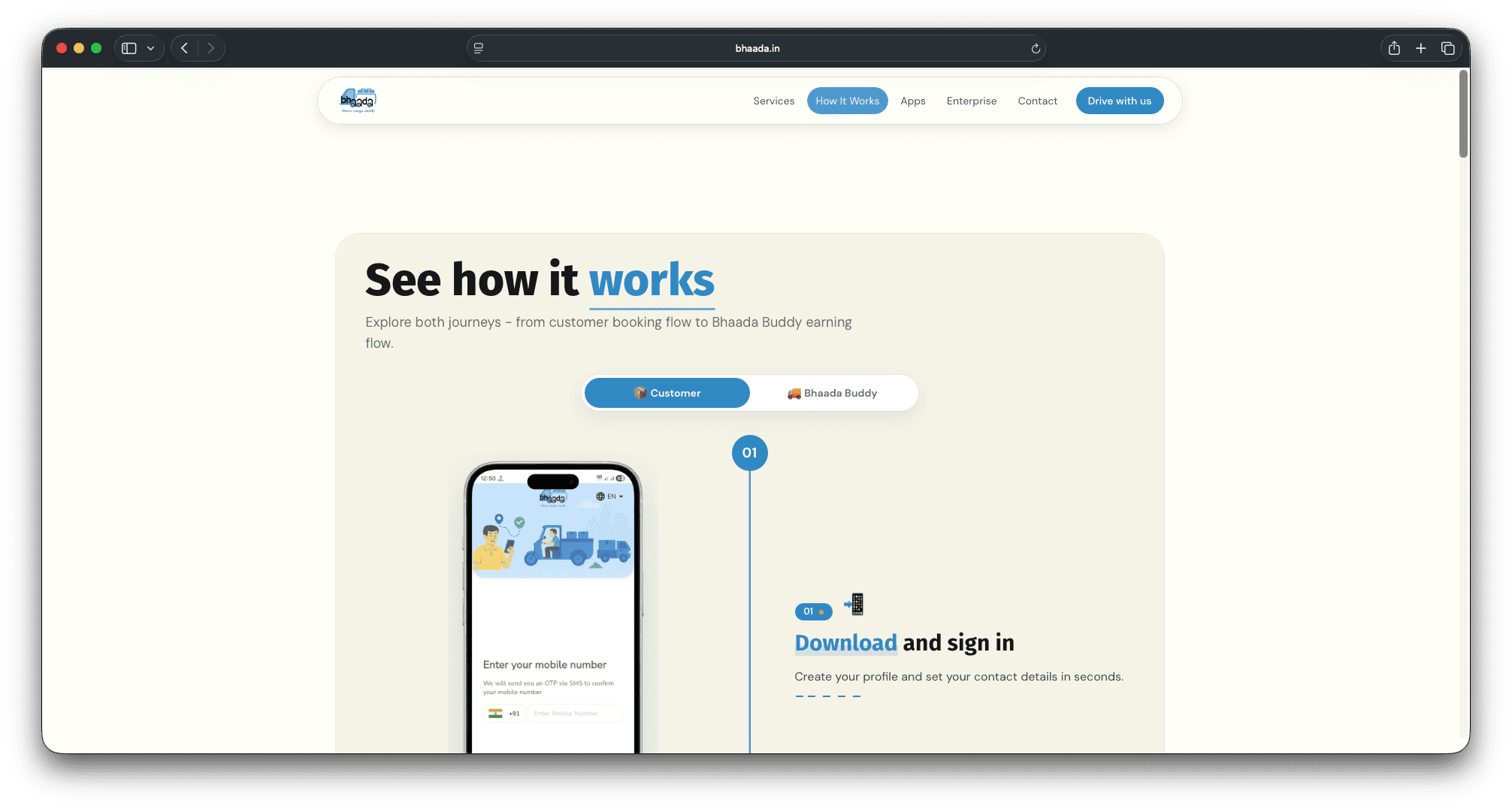 Bhaada — Marketing Website — City Coverage Map