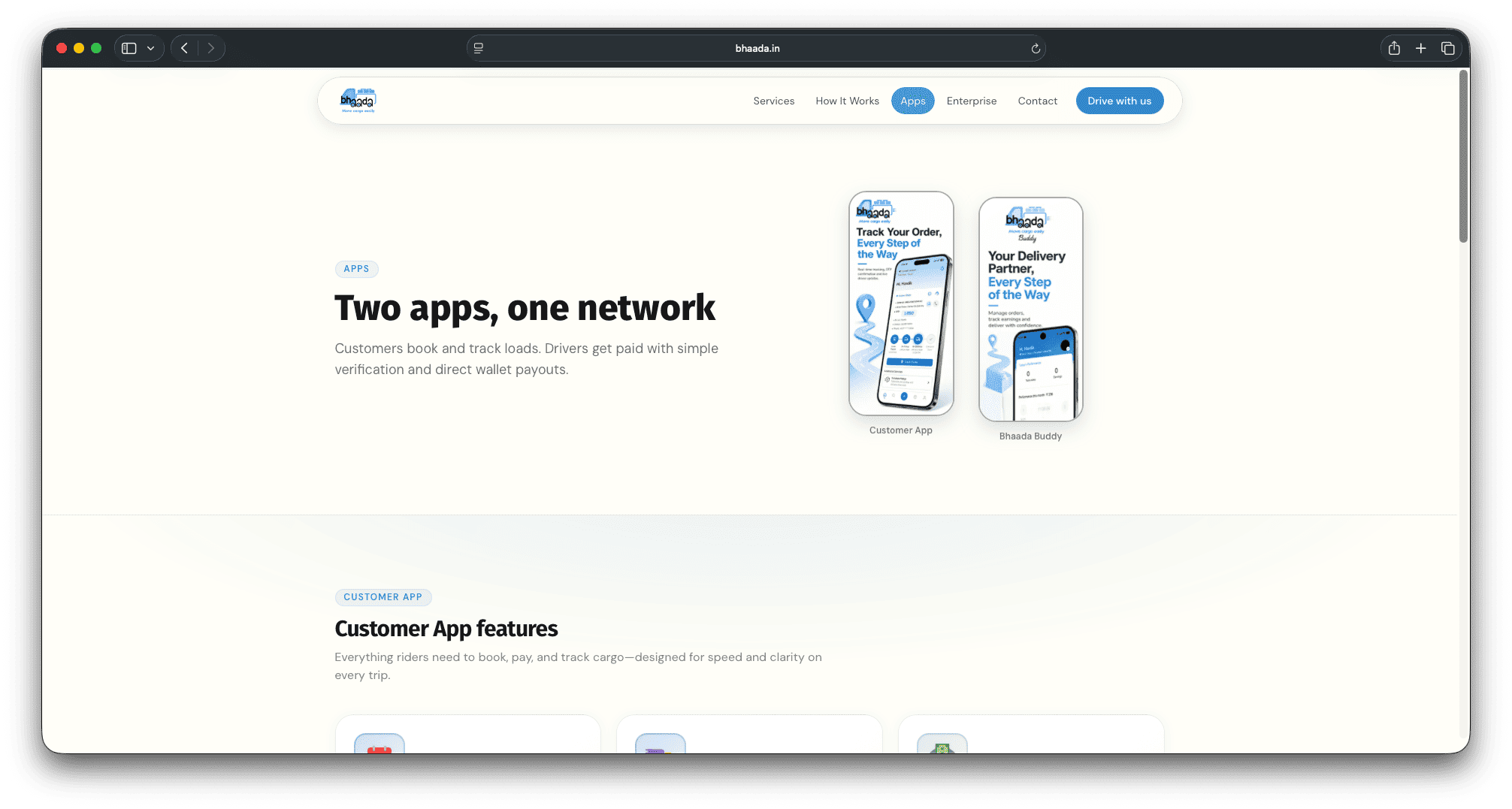 Bhaada — Marketing Website