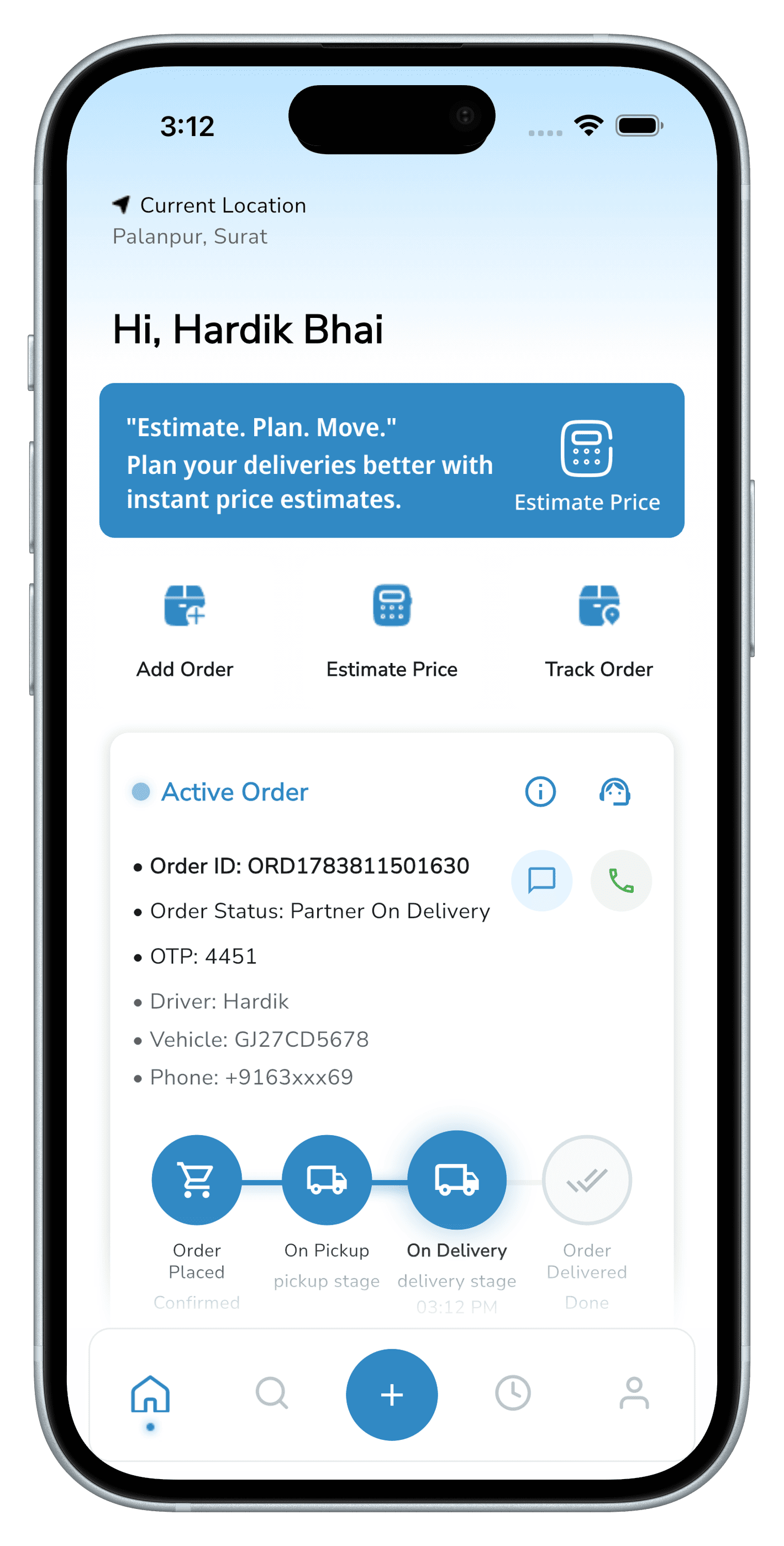 Bhaada — Move Cargo Easily