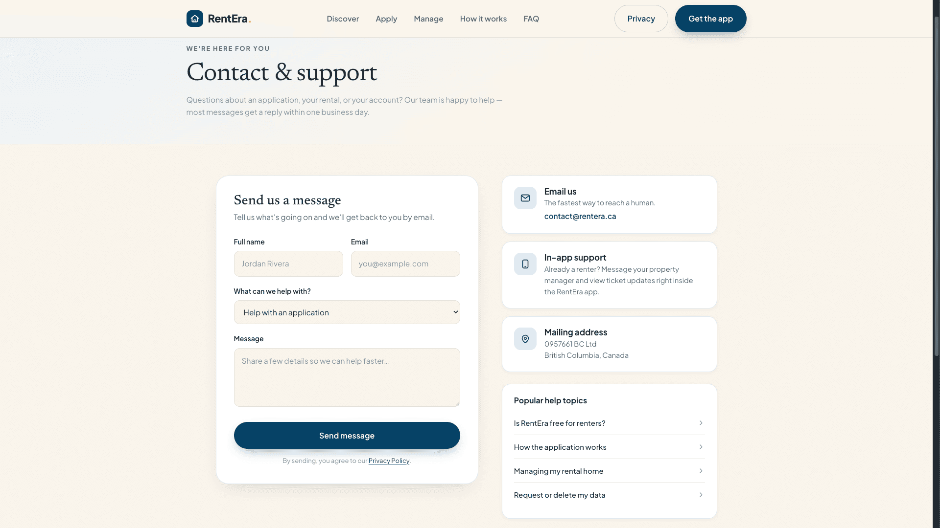 RentEra — Marketing Website — Helcim Payment Checkout