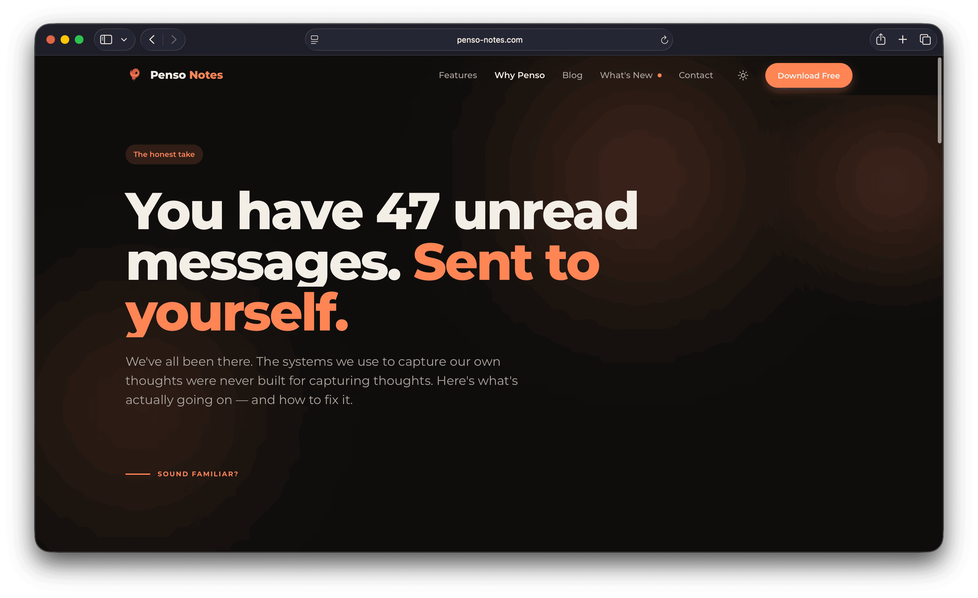 Penso Notes — Marketing Website