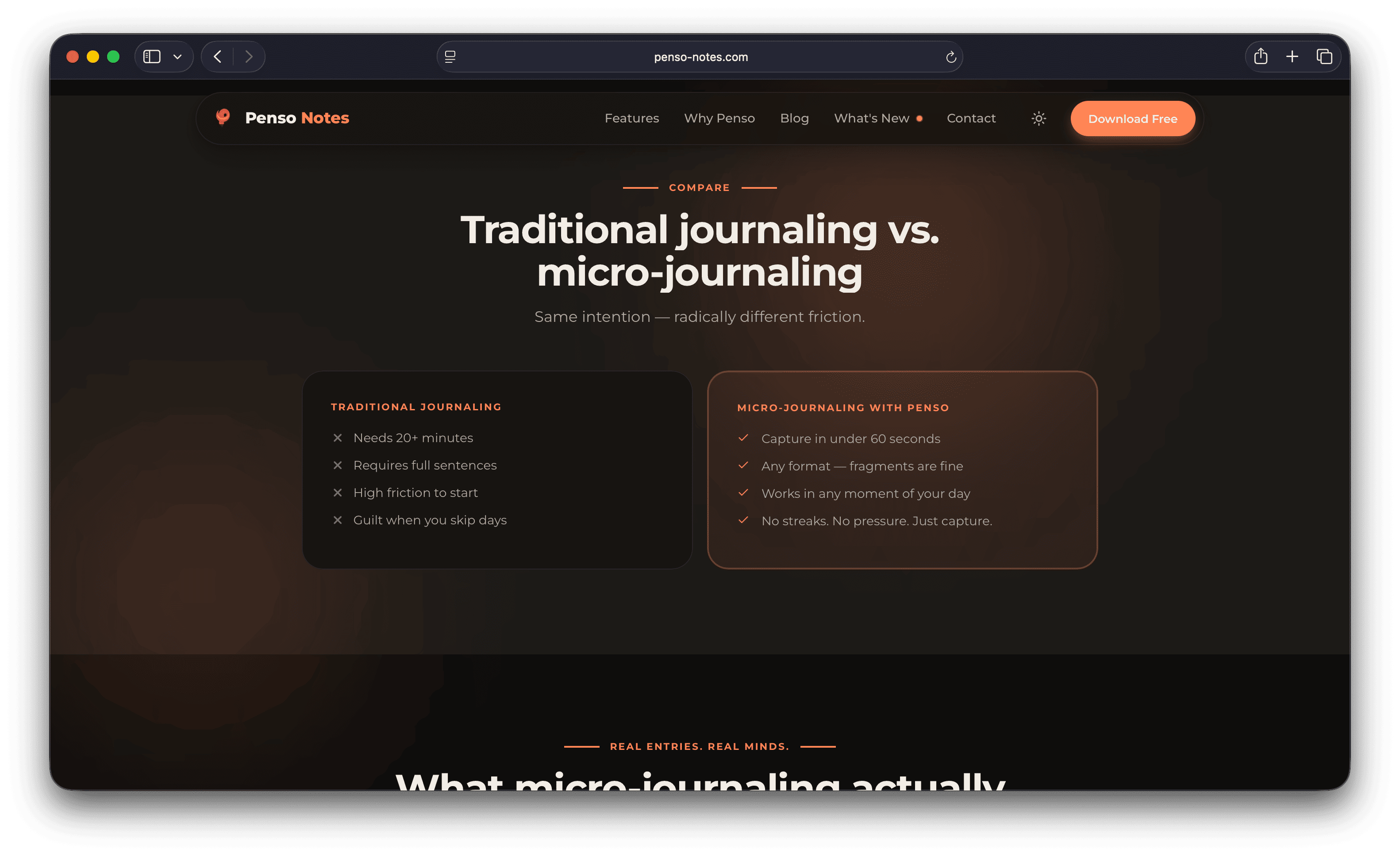 Penso Notes — Marketing Website