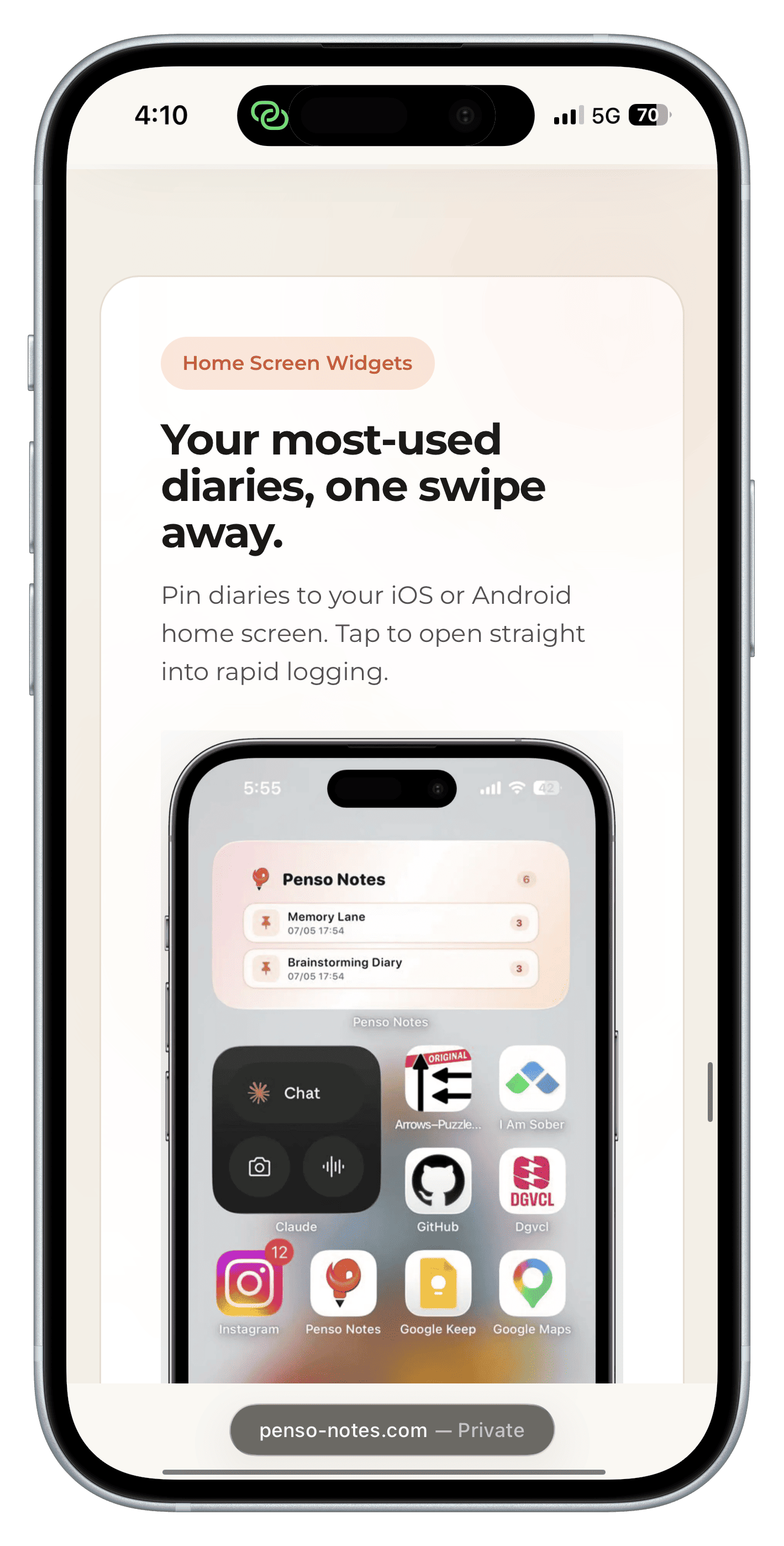 Penso Notes — Marketing Website