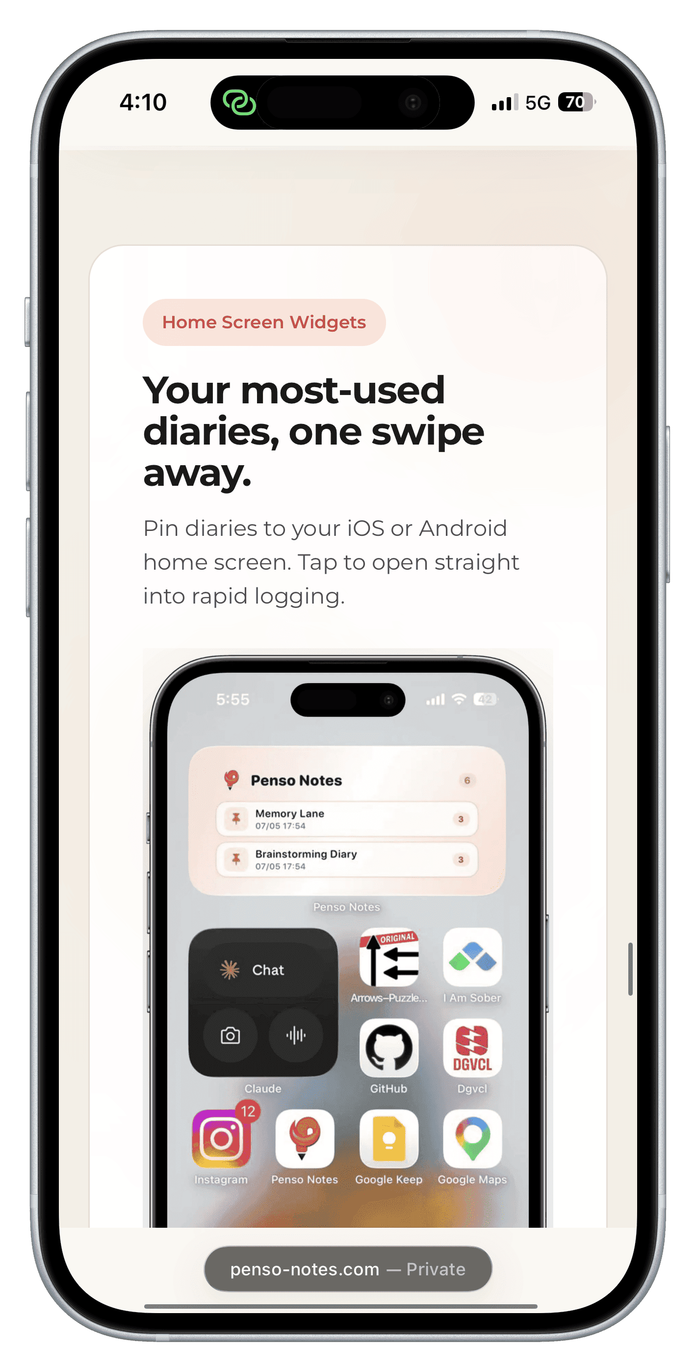 Penso Notes — Marketing Website