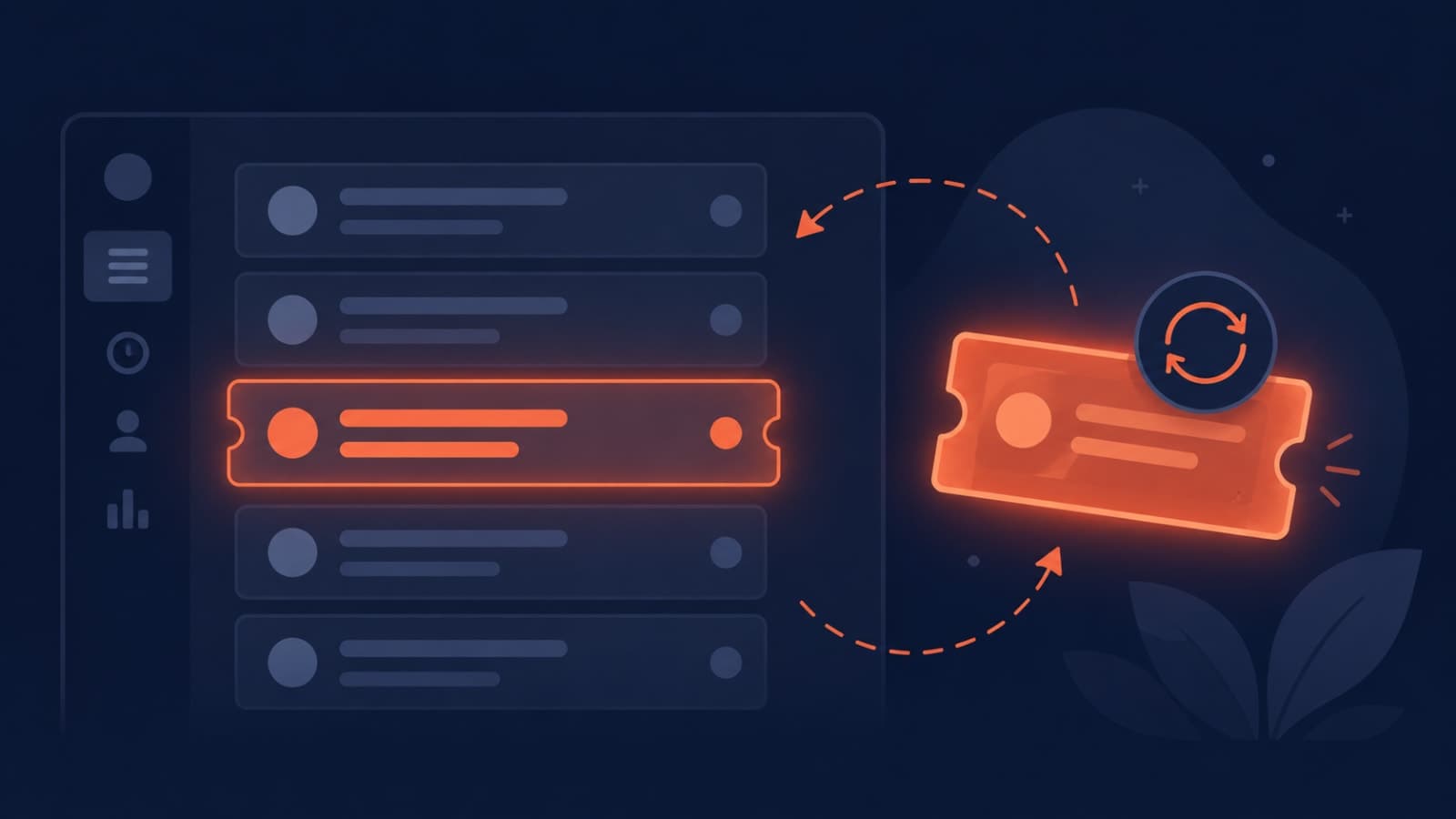 Support agent's ticket queue showing the same bug ticket reopened multiple times, illustrated in flat tech-blog style